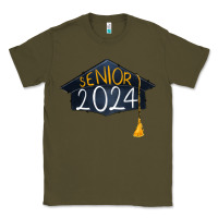 Army Green senior 2024 graduation Classic Tee - RanaPortraitStore