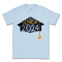 Dusty Blue senior 2024 graduation Classic Tee - RanaPortraitStore