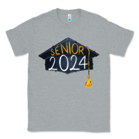 Heather Grey senior 2024 graduation Classic Tee - RanaPortraitStore