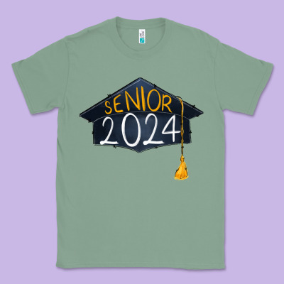Senior 2024 Graduation Classic Tee Designed By Ranaportraitstore