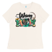 Bone fishing mom Ladies Tee - LillyAllenDesigns