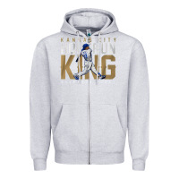 Heather Grey salvador pérez home run king Zipper Hoodie - lanVoArt