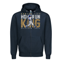 Navy salvador pérez home run king Zipper Hoodie - lanVoArt