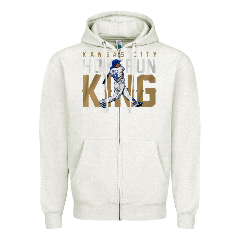 Salvador Pérez Home Run King Zipper Hoodie by lanVoArt | Teevron