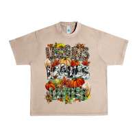 French Oak Leaves lattes Fall pumpkin Urban Heavy Tee - NancyCooperArtShop