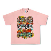 Salmon Leaves lattes Fall pumpkin Urban Heavy Tee - NancyCooperArtShop