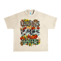 Sandshell Leaves lattes Fall pumpkin Urban Heavy Tee - NancyCooperArtShop