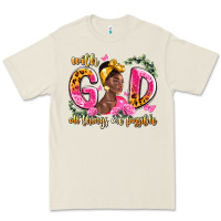 Bone with god all things are possible black woman Premium Tee - LillyAllenDesigns