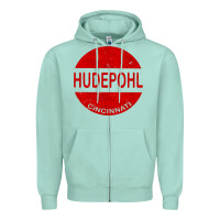 Seafoam vintage hudepohl beer Zipper Hoodie - lanVoArt