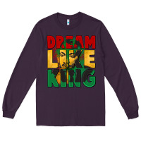 Plum dream like king martin luther Long Sleeve Tee - CowGirlArtShop
