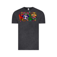 Vintage Black Hola Cinco De Mayo Vintage Tee - NancyCooperArtShop