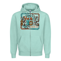 Seafoam She is strong proverbs 31:25 Zipper Hoodie - LillyAllenDesigns