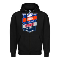 Black retro gator on saturday patriot on sunday gainesville gift Zipper Hoodie - lanVoArt