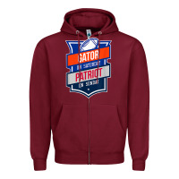 Burgundy retro gator on saturday patriot on sunday gainesville gift Zipper Hoodie - lanVoArt