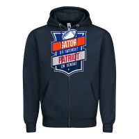 Navy retro gator on saturday patriot on sunday gainesville gift Zipper Hoodie - lanVoArt