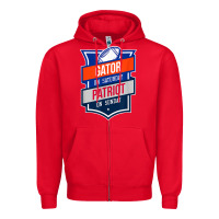 Red retro gator on saturday patriot on sunday gainesville gift Zipper Hoodie - lanVoArt