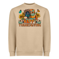 Mushroom happy thanksgiving with truck bbs Heavyweight Sweatshirt - BundleAndBundleShop