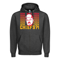 Charcoal Heather andy reid how about them.... Zipper Hoodie - lanVoArt