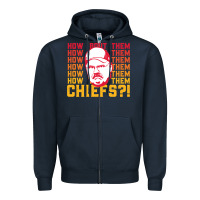 Navy andy reid how about them.... Zipper Hoodie - lanVoArt