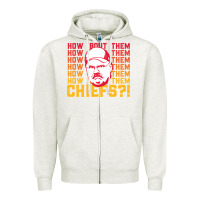 Oatmeal Heather andy reid how about them.... Zipper Hoodie - lanVoArt