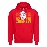 Red andy reid how about them.... Zipper Hoodie - lanVoArt