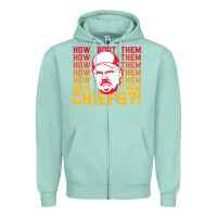 Seafoam andy reid how about them.... Zipper Hoodie - lanVoArt