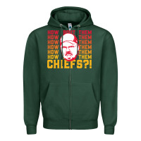 Sports Green andy reid how about them.... Zipper Hoodie - lanVoArt