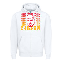 White andy reid how about them.... Zipper Hoodie - lanVoArt