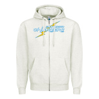 Oatmeal Heather vintage styled san diego chargers Zipper Hoodie - lanVoArt