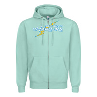 Seafoam vintage styled san diego chargers Zipper Hoodie - lanVoArt