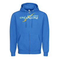 True Royal vintage styled san diego chargers Zipper Hoodie - lanVoArt