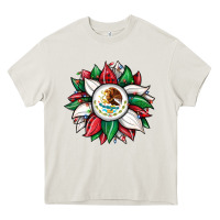 Cream Christmas sunflower Mexican flag Heavy Core Tee - JahusDesignShop
