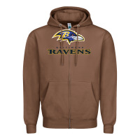 Chestnut the ravens teams Zipper Hoodie - lanVoArt