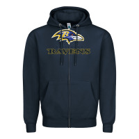 Navy the ravens teams Zipper Hoodie - lanVoArt