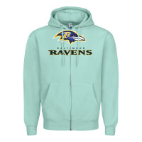 Seafoam the ravens teams Zipper Hoodie - lanVoArt