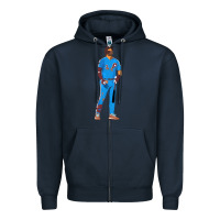 Navy bryce harper powder blue Zipper Hoodie - lanVoArt
