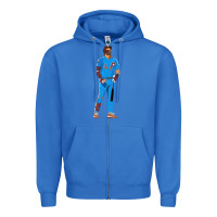 Bryce Harper Powder Blue Zipper Hoodie | Teevron