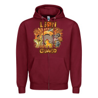 Burgundy lion guard   cave painting Zipper Hoodie - lanVoArt