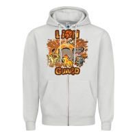 Dove Grey lion guard   cave painting Zipper Hoodie - lanVoArt