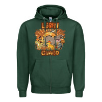 Sports Green lion guard   cave painting Zipper Hoodie - lanVoArt