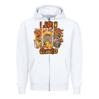 White lion guard   cave painting Zipper Hoodie - lanVoArt
