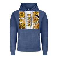 Vintage Denim western mother's day mama with cowhide and sunflowers tumbler tbs Vintage Hoodie - TumblerDesignByShophia