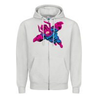 Dove Grey galactus Zipper Hoodie - lanVoArt