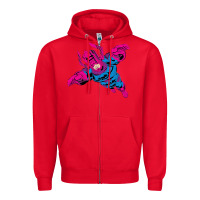 Red galactus Zipper Hoodie - lanVoArt