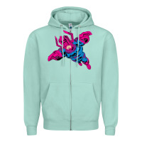 Seafoam galactus Zipper Hoodie - lanVoArt