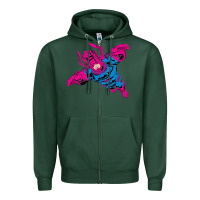 Sports Green galactus Zipper Hoodie - lanVoArt
