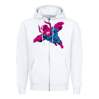 White galactus Zipper Hoodie - lanVoArt