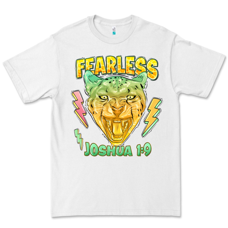 Fearless Joshua 1 9 Cheetah Premium Tee by LillyAllenDesigns | Teevron