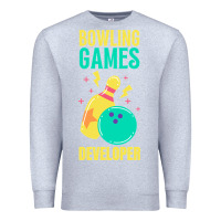 Heather Grey Bowling Games Developer Premium Sweatshirt - lanVoArt