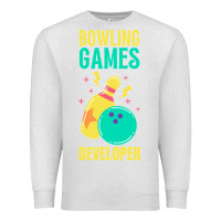 Oatmeal Heather Bowling Games Developer Premium Sweatshirt - lanVoArt